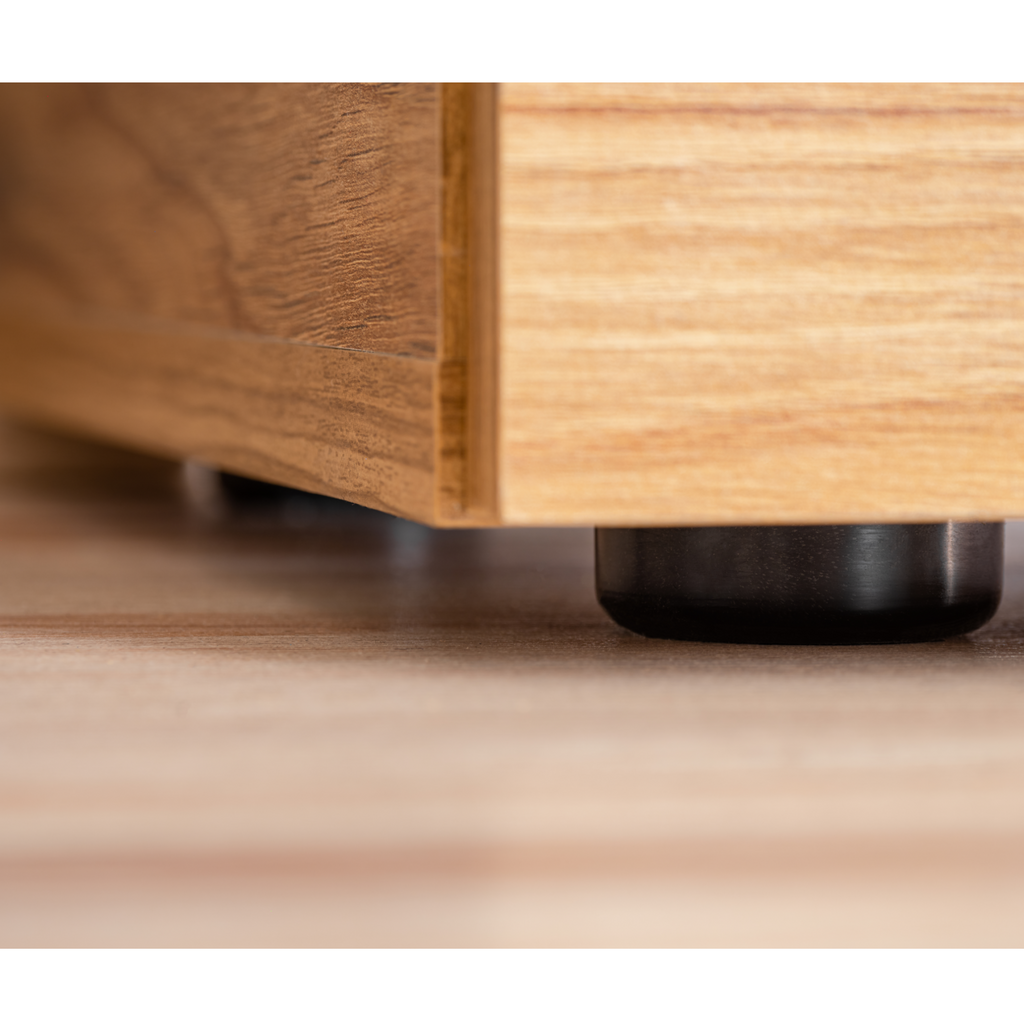 Unidad de pared TORONTO - Conjunto de muebles de salón - Negro Mate / Roble Warmia