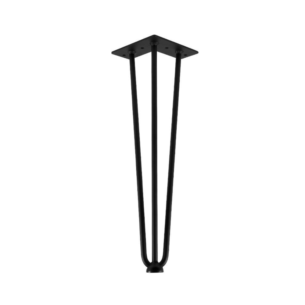Pata de mesa de 406 mm - Negro mate