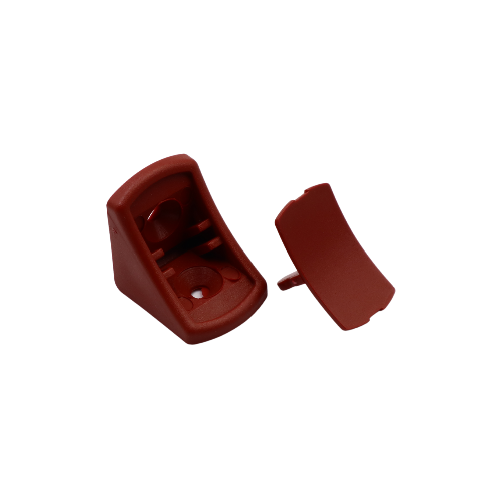 Conector de cuerpo de plástico redondeado con tapa independiente