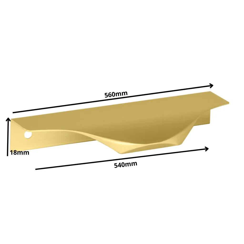 Mango de perfil redondo Edge Grip UA04 de 540 mm (longitud total de 560 mm) - Oro