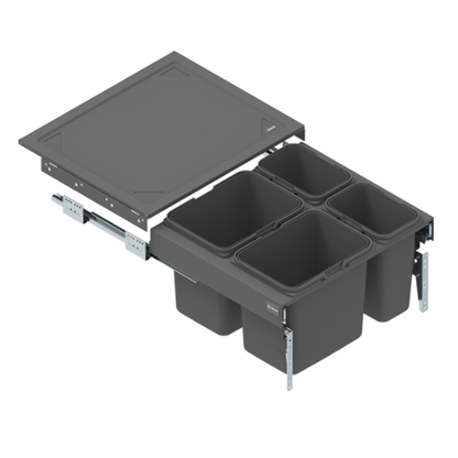Cubo de reciclaje con cierre suave - 2x15 l + 2x7 l o 2x20 l + 2x9 l - mueble de 60 cm