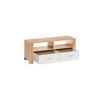 VEGA II - Conjunto de muebles de salón - Roble Wotan / Blanco Mate