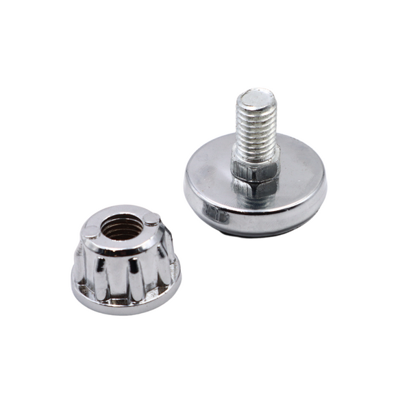 Base de metal ajustable con rosca para tubo / riel de 25 mm - Furnica