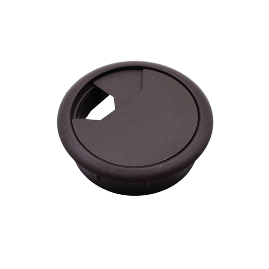 Pasacables de plástico Ø60mm, marrón oscuro extra – Furnica