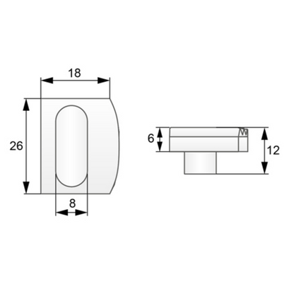 Conector de inserción para vidrio, blanco (2) – Furnica