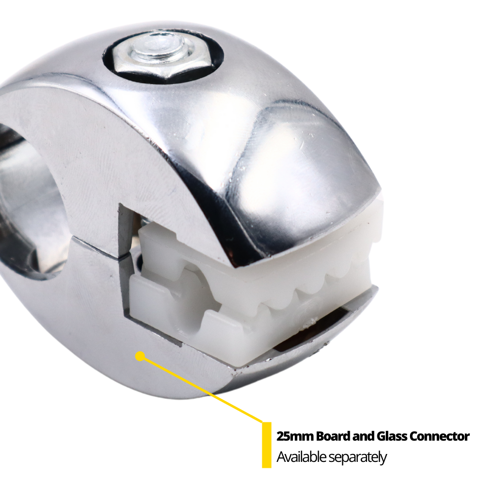 Conector de inserción para vidrio, blanco