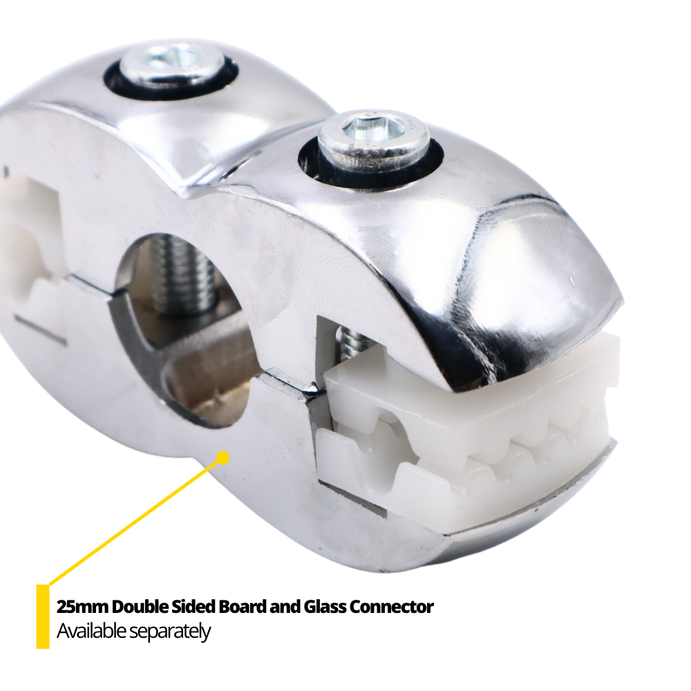 Conector de inserción para vidrio, blanco