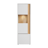 CARLO V - Conjunto de muebles de salón - Blanco Mate / Roble Wotan