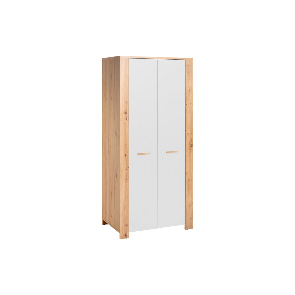 VEGA II - Conjunto de muebles de salón - Roble Wotan / Blanco Mate