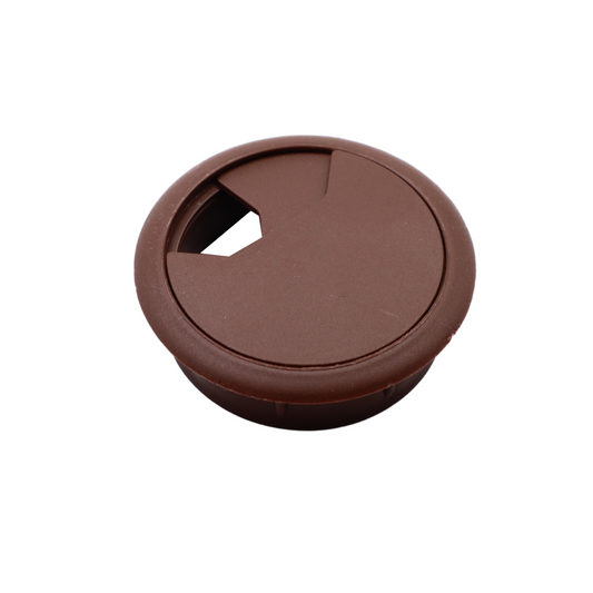 Pasacables de plástico Ø60mm, color marrón oscuro – Furnica