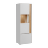 CARLO V - Conjunto de muebles de salón - Blanco Mate / Roble Wotan