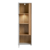CARLO V - Conjunto de muebles de salón - Blanco Mate / Roble Wotan
