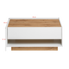 CARLO V - Conjunto de muebles de salón - Blanco Mate / Roble Wotan
