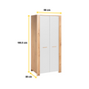 VEGA II - Conjunto de muebles de salón - Roble Wotan / Blanco Mate