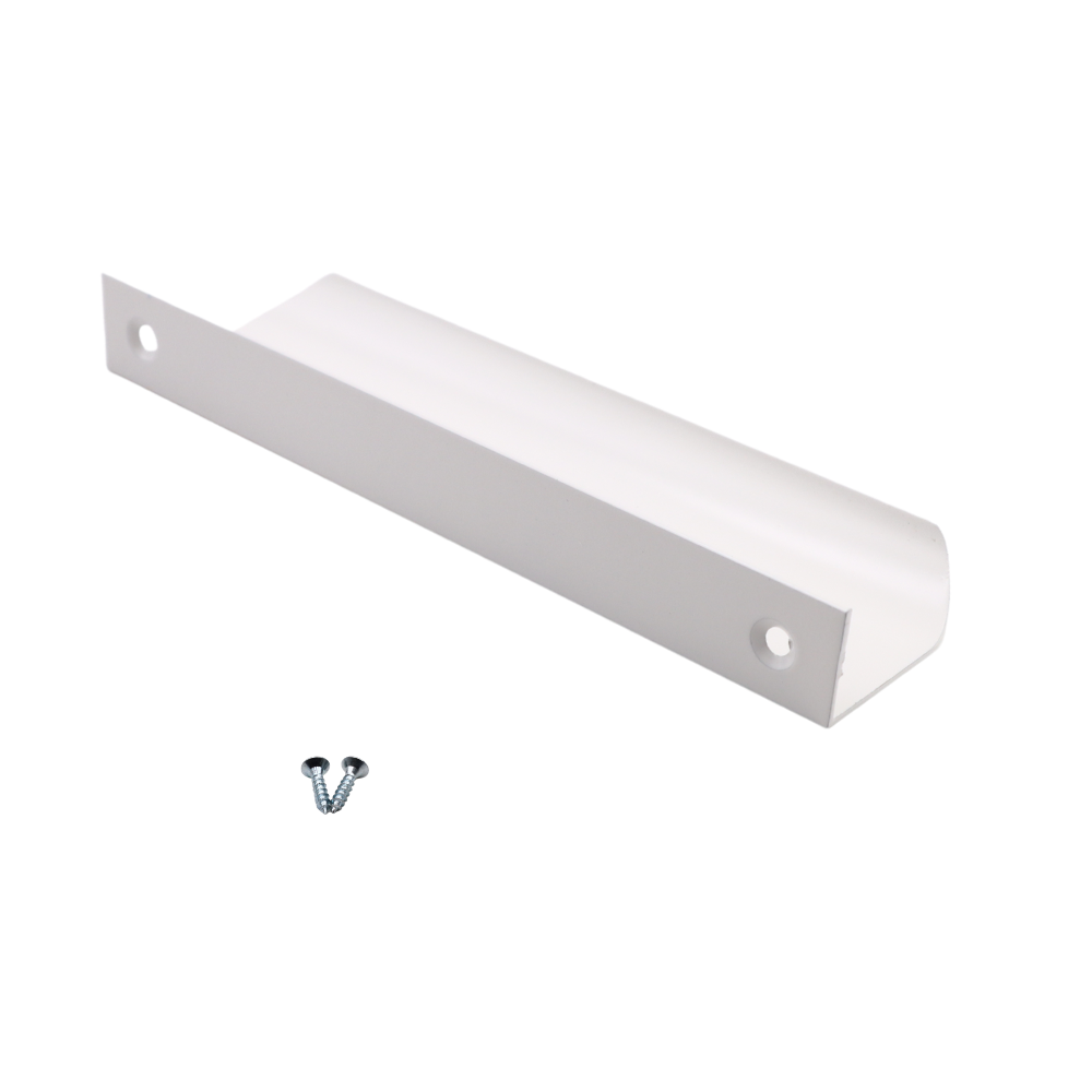 Mango de perfil redondo Edge Grip de 128 mm (longitud total de 148 mm) - Blanco