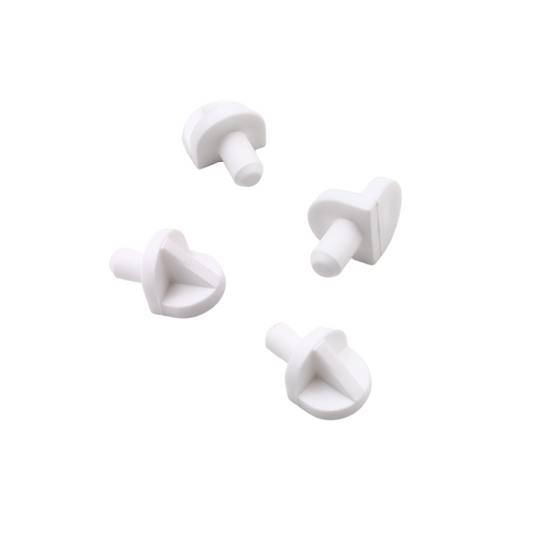 Soporte de estante de plástico 5 mm - 20 unidades