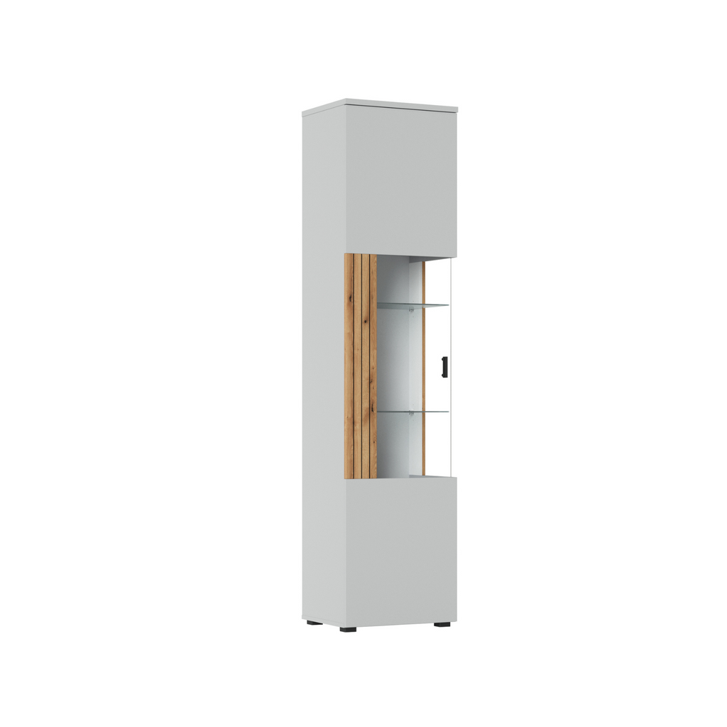 VERO - Conjunto de muebles de salón - Gris Ceniza / Roble Coast Evoke