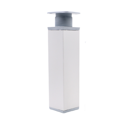 Pata de mueble cuadrada de 40x40mm - A150mm - Aluminio (2) – Furnica