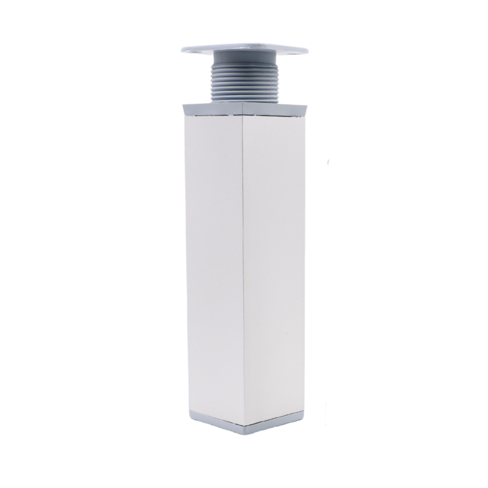 Pata de mueble cuadrada de 40x40mm - A150mm - Aluminio