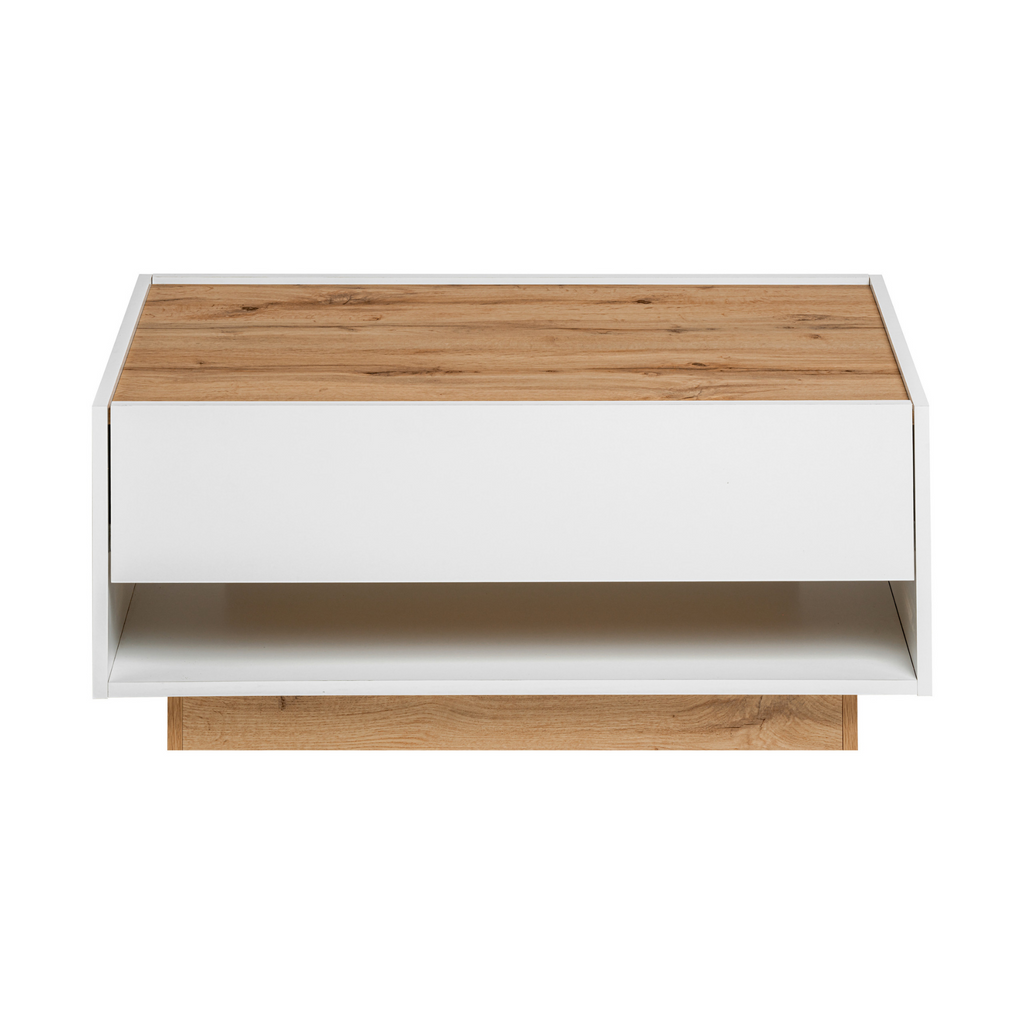 CARLO VI - Conjunto de muebles de salón - Blanco Mate / Roble Wotan