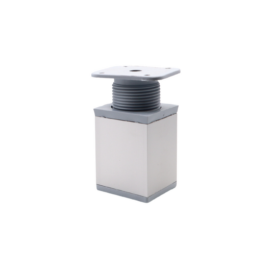 Pata de mueble cuadrada de 40x40mm - A60mm - Aluminio (2) – Furnica