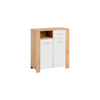 VEGA II - Conjunto de muebles de salón - Roble Wotan / Blanco Mate