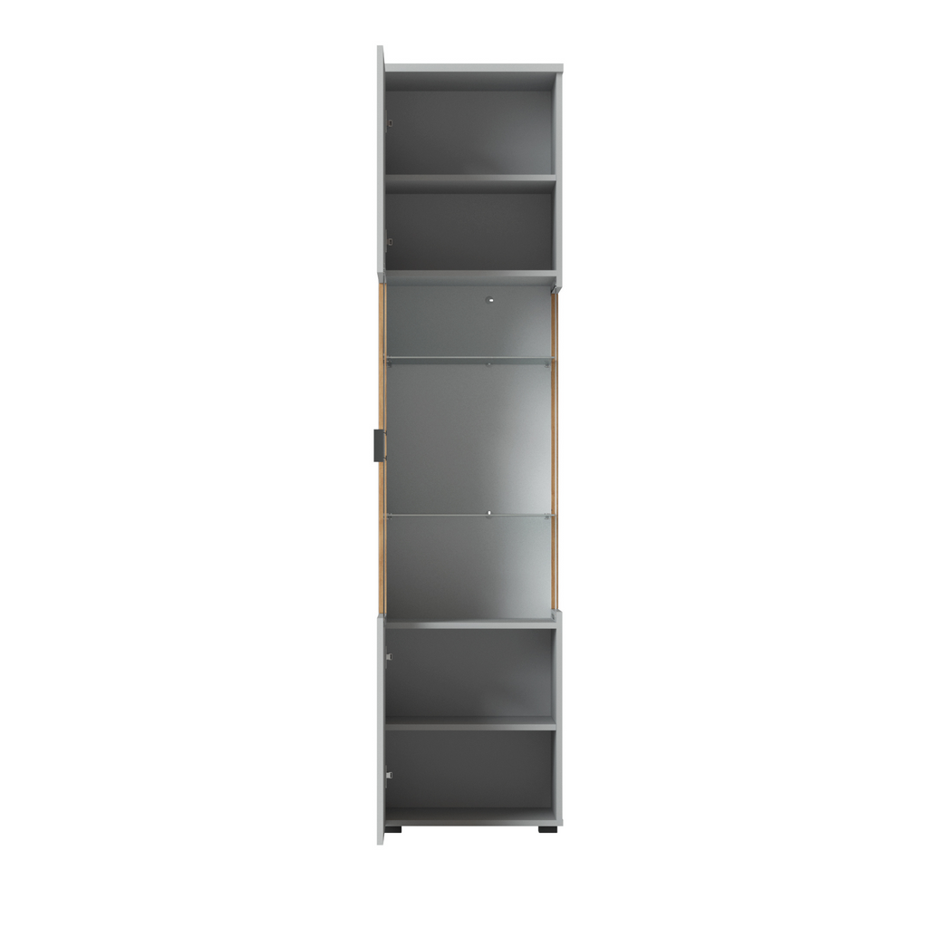 VERO - Conjunto de muebles de salón - Gris Ceniza / Roble Coast Evoke