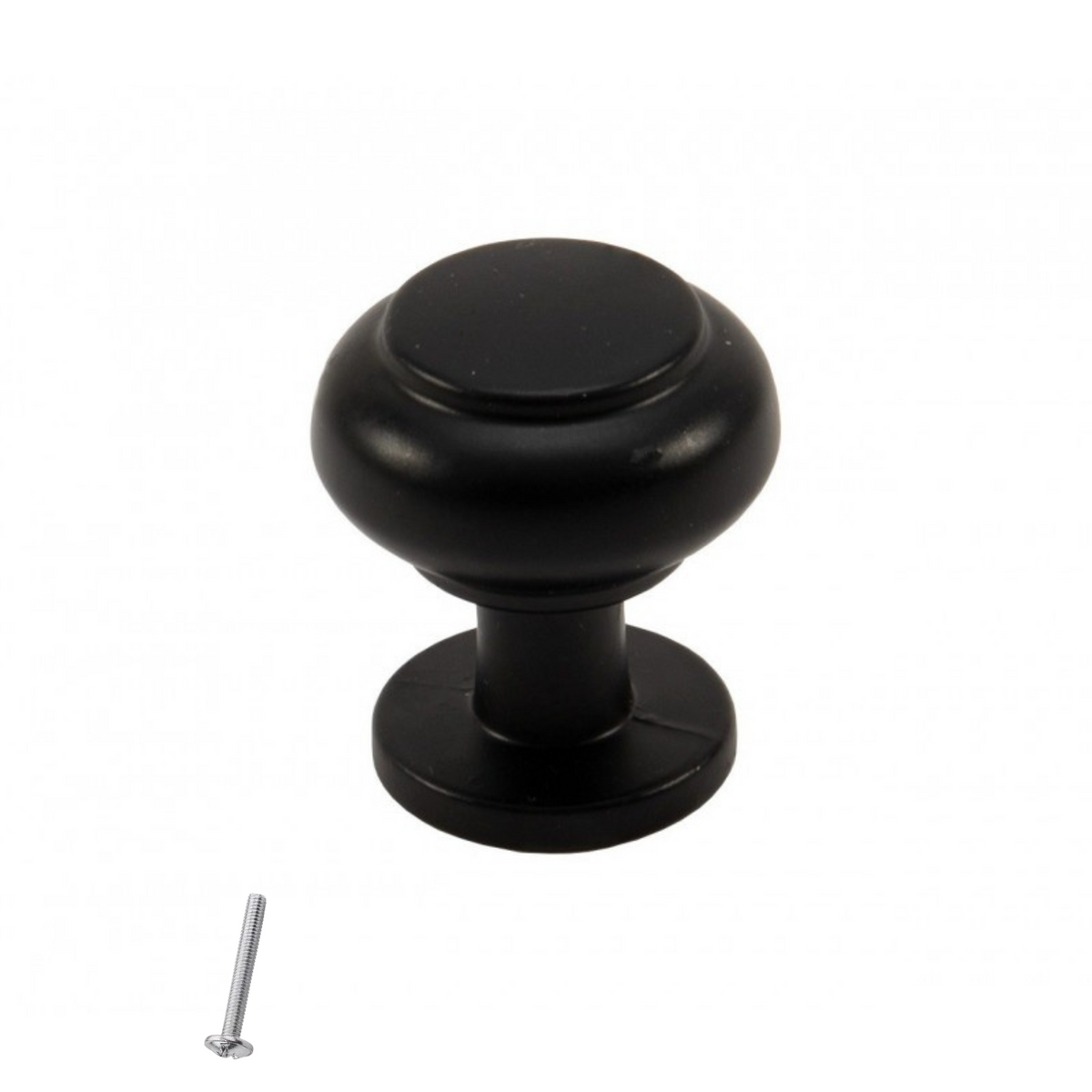 Perilla de gabinete vintage - Ø28mm - Negro – Furnica