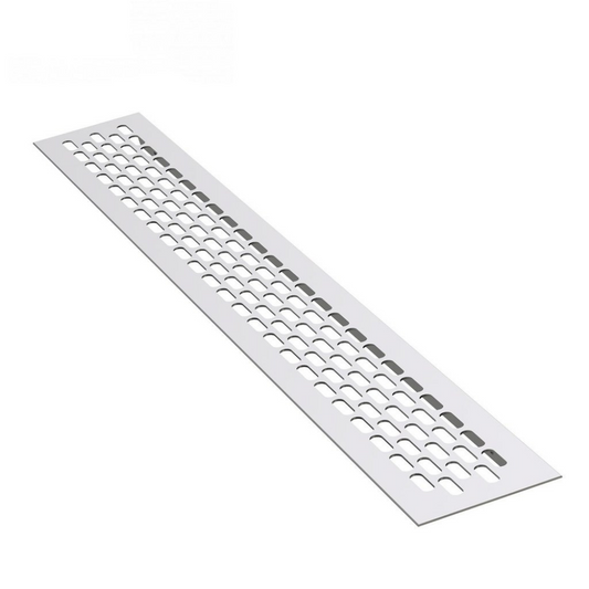 Rejilla de ventilación de aluminio 480x80mm - Plateado – Furnica
