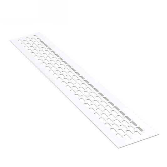 Rejilla de ventilación de aluminio 480x80mm - Blanco – Furnica