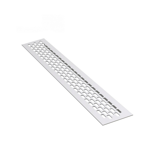 Rejilla de ventilación de aluminio 484x60mm - Plateado – Furnica