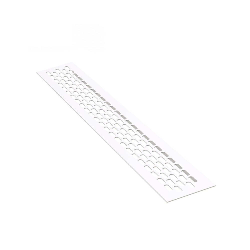 Rejilla de ventilación de aluminio 484x60mm - Blanco – Furnica