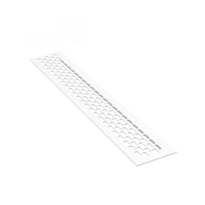 Rejilla de ventilación de aluminio 484x60mm - Blanco