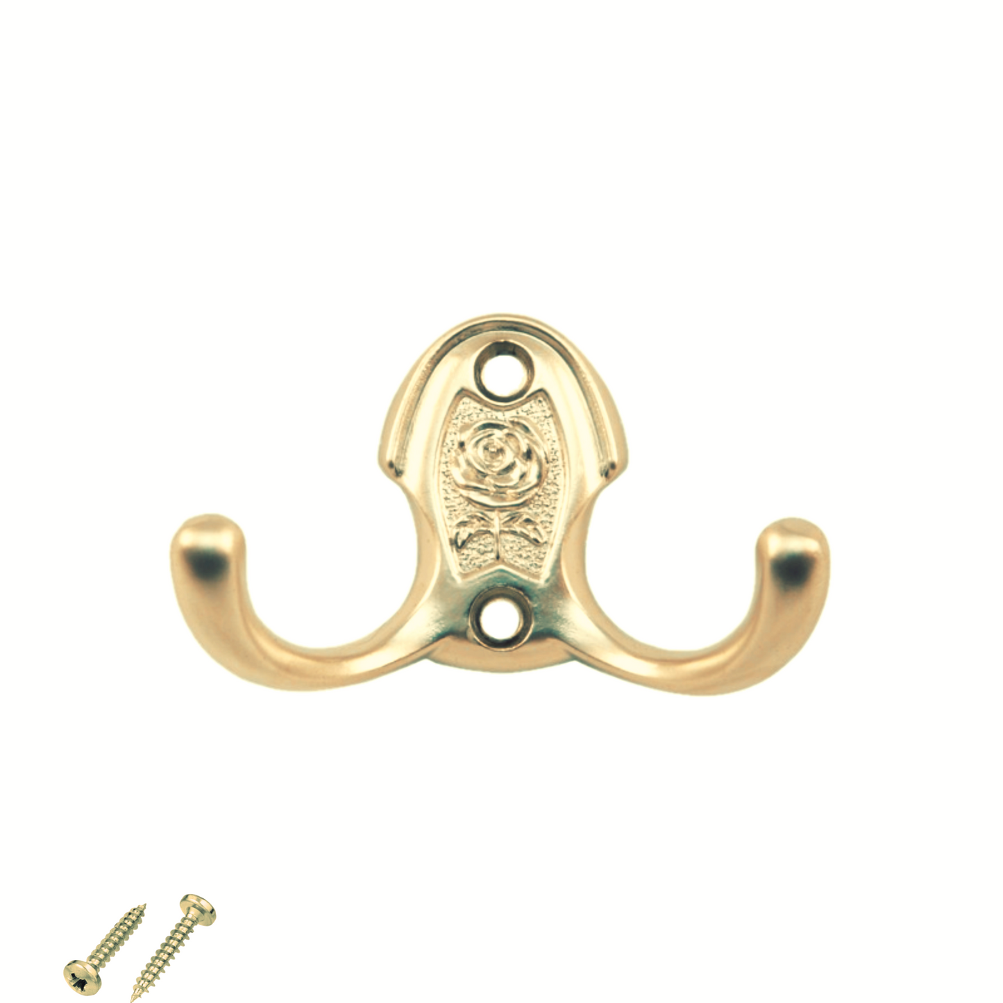 Doble gancho para batas - 46mm - Latón – Furnica