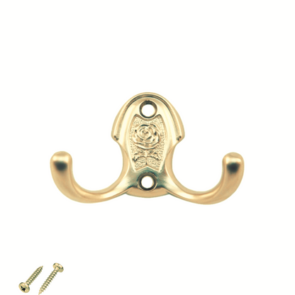 Doble gancho para batas - 46mm - Latón – Furnica