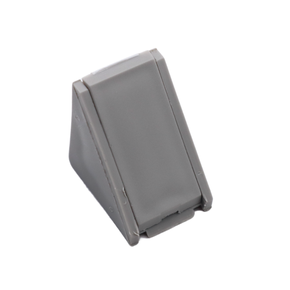 Soportes de esquina para gabinetes de plástico - Gris 500 piezas – Furnica