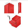 Cerradura central para 5 cajones de 19x20mm, tira de 1200mm - Cromo