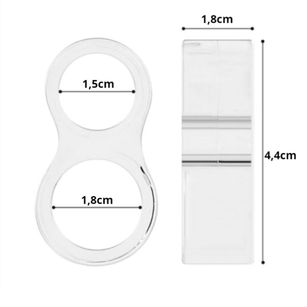 Tope de manija de puerta - 2 piezas