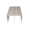 Doble Riel de Aluminio Top 560cm - Anodizado en Champagne
