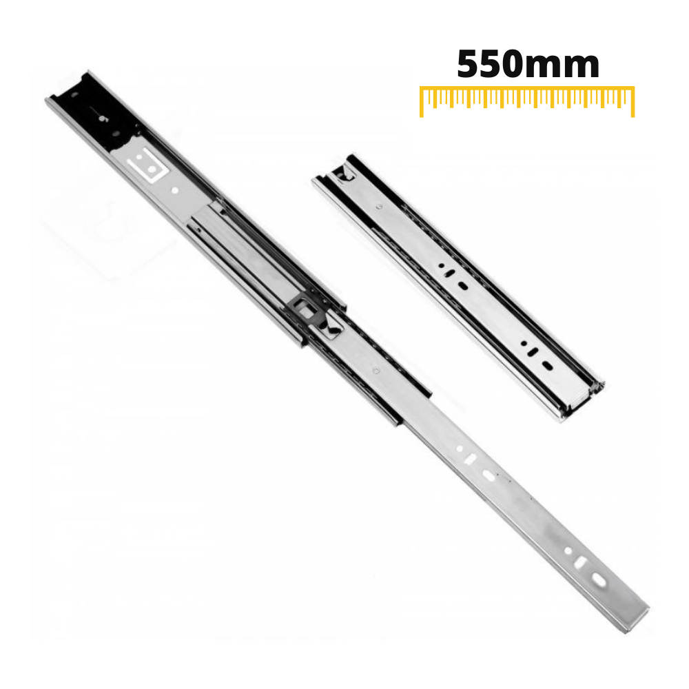 Corredores de cajón con bloqueo automático de 550 mm - H45 (lado derecho e izquierdo)