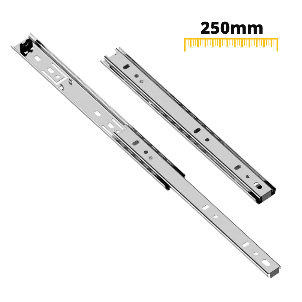 Corredores de cajón con rodamientos de bolas de 250 mm - H27 (lado derecho e izquierdo)