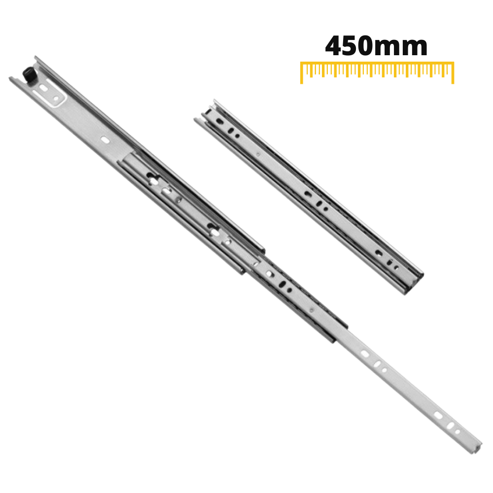 Corredores de cajón de rodamiento de bolas de 450 mm - H30 (lado derecho e izquierdo)
