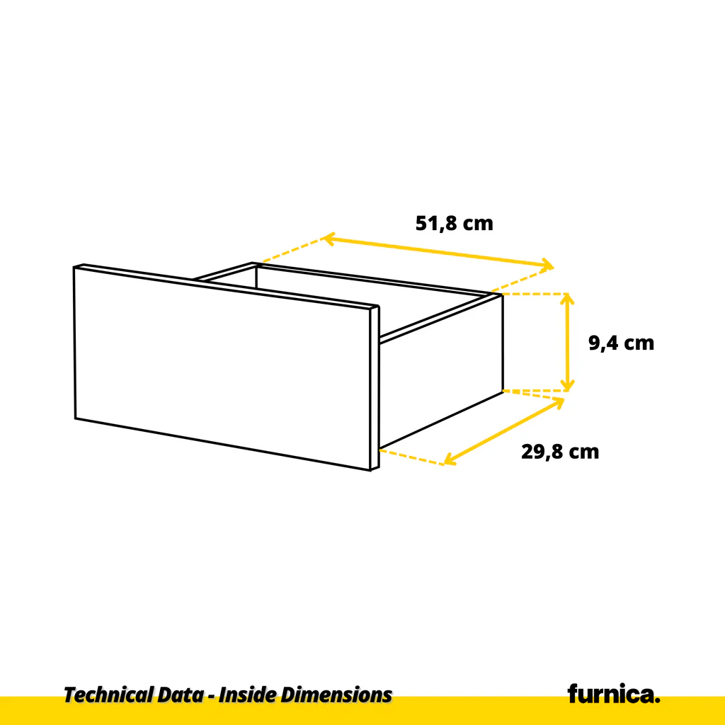 GABRIEL - Cómoda de 8 cajones - Armario de almacenamiento para dormitorio - Blanco Mate / Antracita A92cm A120cm P33cm