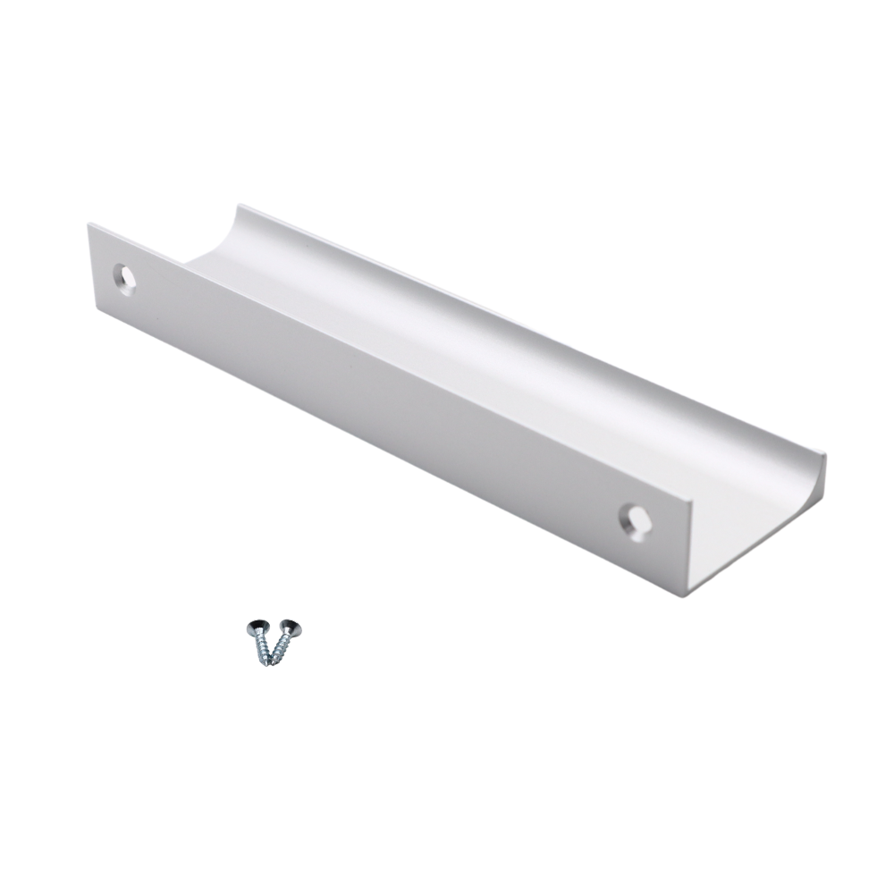 Mango de perfil de agarre Edge de 128 mm (longitud total de 148 mm) - Aluminio (3) – Furnica