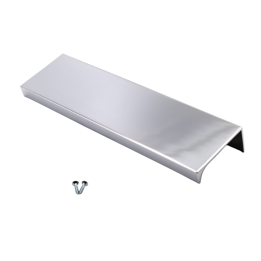 Mango de perfil de agarre en el borde de 128 mm (longitud total de 148 mm) - Cromo – Furnica
