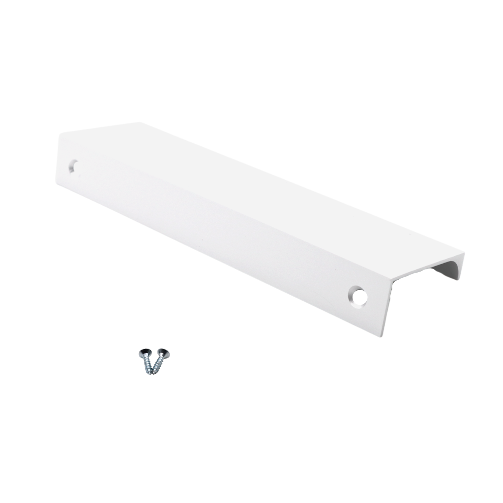 Mango de perfil de agarre Edge de 128 mm (longitud total de 148 mm) - Blanco (3) – Furnica