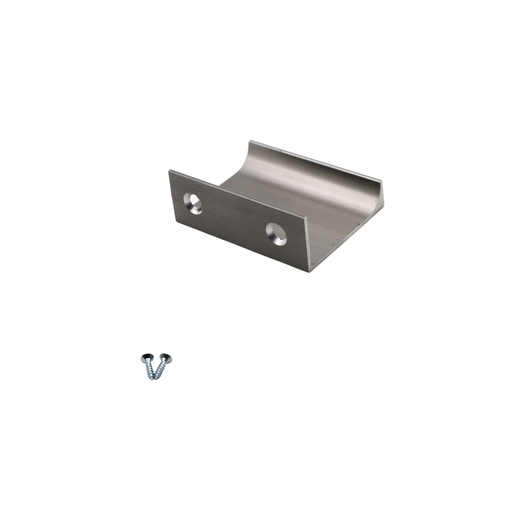 Mango de perfil de agarre Edge de 32 mm (longitud total de 52 mm) - Acero cepillado (3) – Furnica