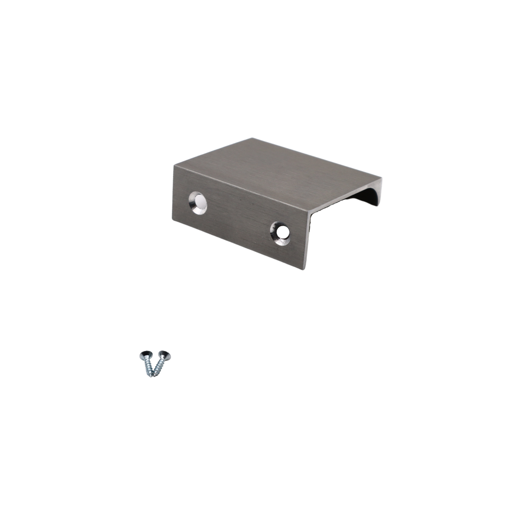 Mango de perfil de agarre Edge de 32 mm (longitud total de 52 mm) - Acero cepillado (2) – Furnica