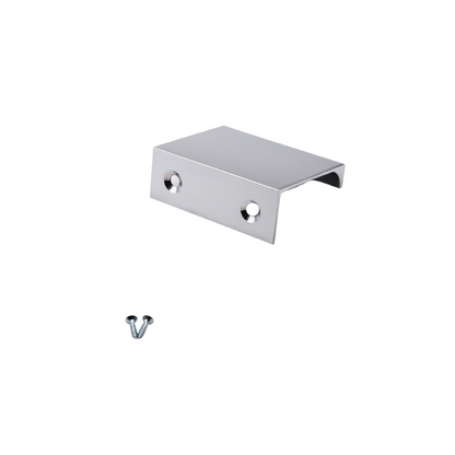 Mango de perfil de agarre en el borde de 32 mm (52 mm de longitud total) - Cromo (3) – Furnica