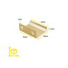 Mango de perfil de agarre Edge de 32 mm (52 mm de longitud total) - Dorado